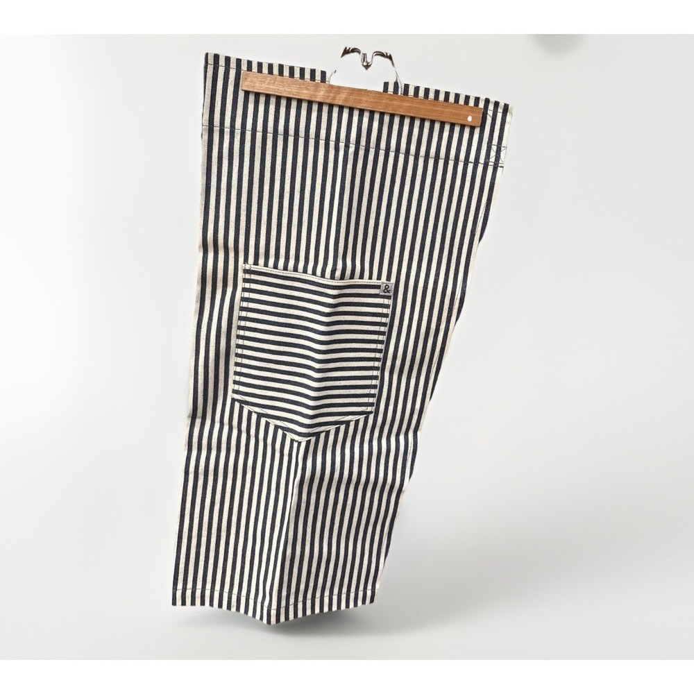 Hedley & Bennett Bistro Apron Pockets Tie Waist Heavy Duty Thick Stripes NEW